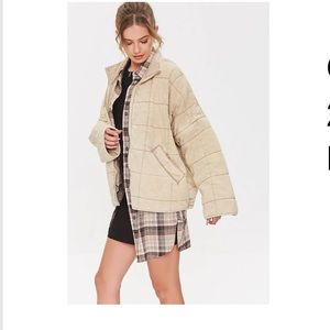Forever 21 Quilted dolman knit jacket - Free People dupe